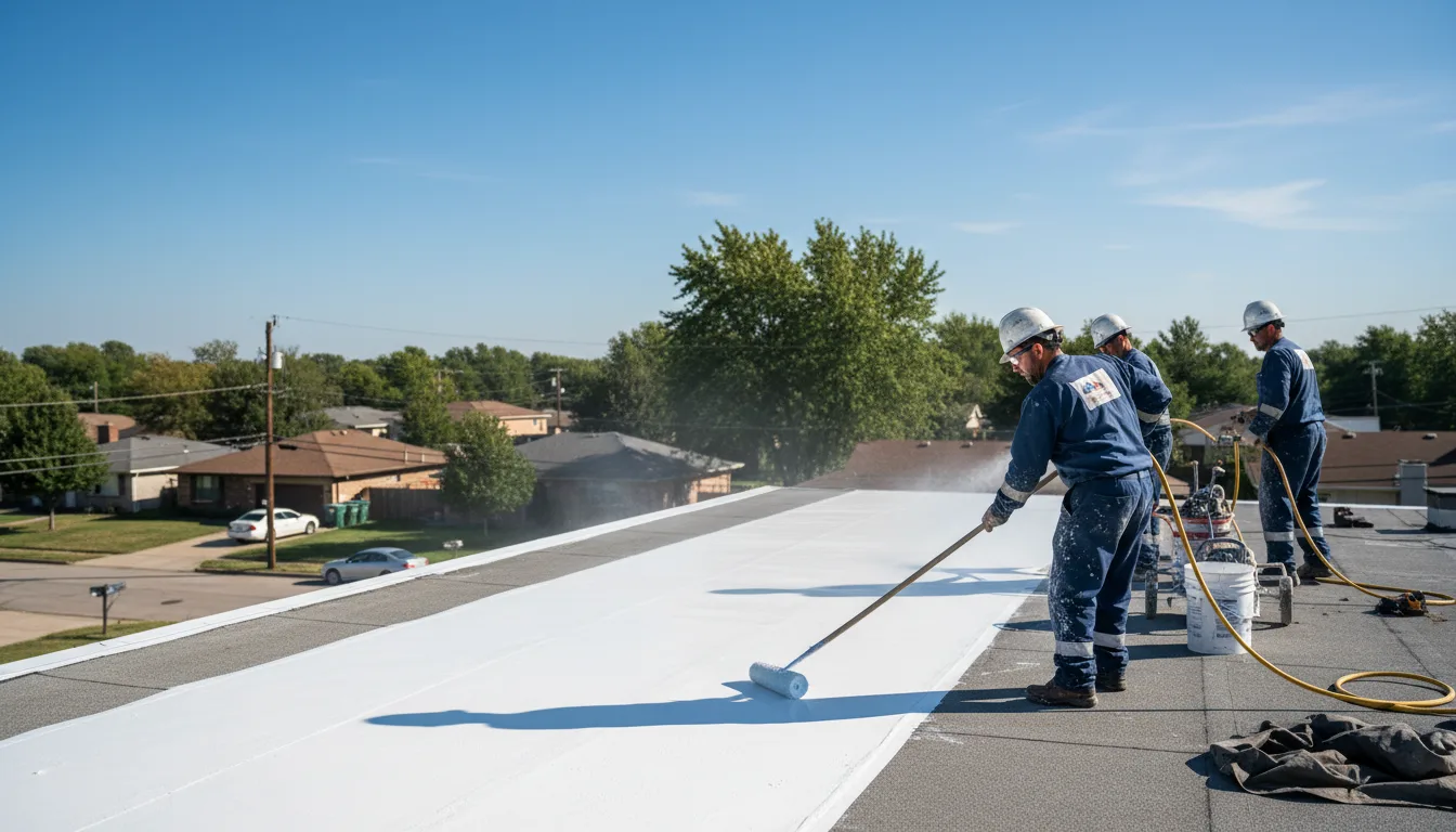 Commercial roof coating in Riverside, UT near me